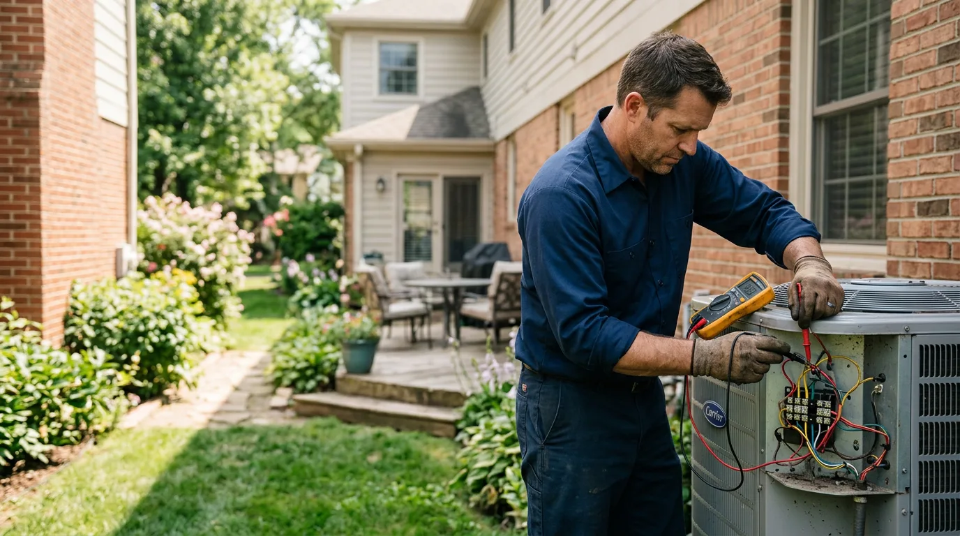 HVAC technician working near Belfry, KY